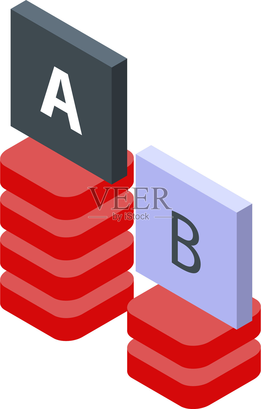 测试软件图形栏图标等距样式插画图片素材