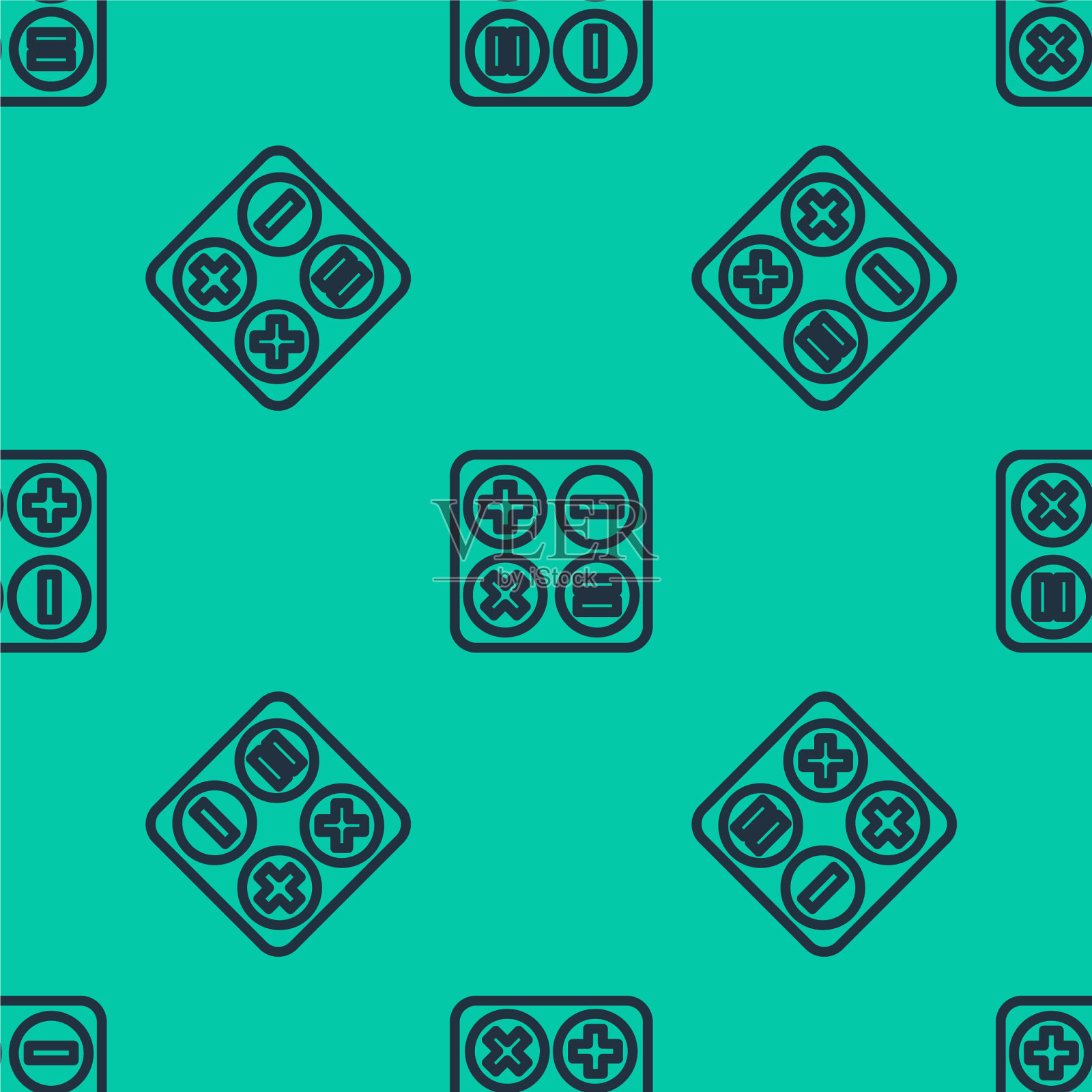 蓝线平方根图标隔离无缝图标素材