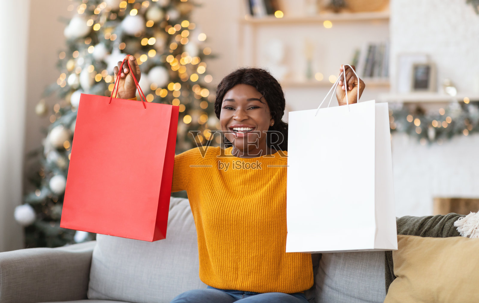 假日购物和冬季季节性促销照片摄影图片