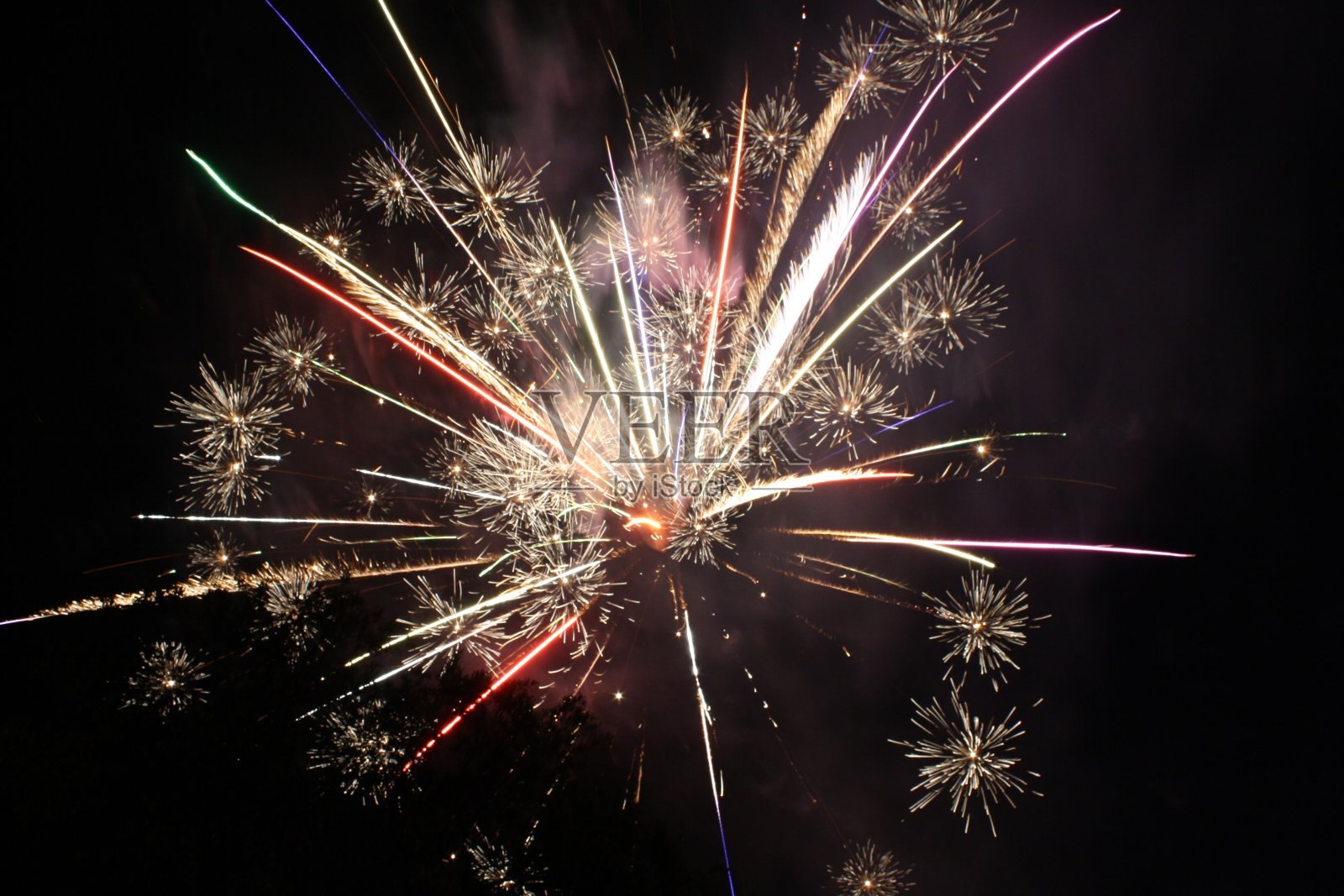 烟花照片摄影图片