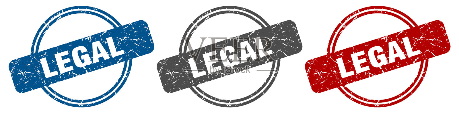 法定印章法定签字法定标签套插画图片素材