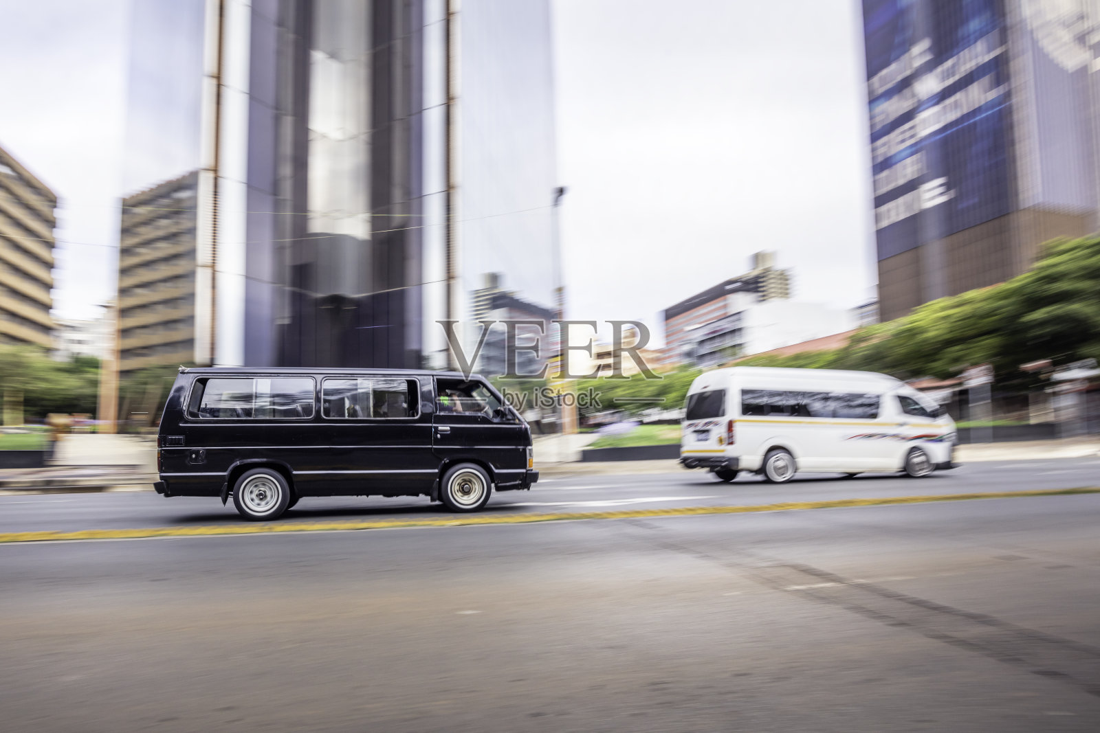 约翰内斯堡市内的出租车照片摄影图片