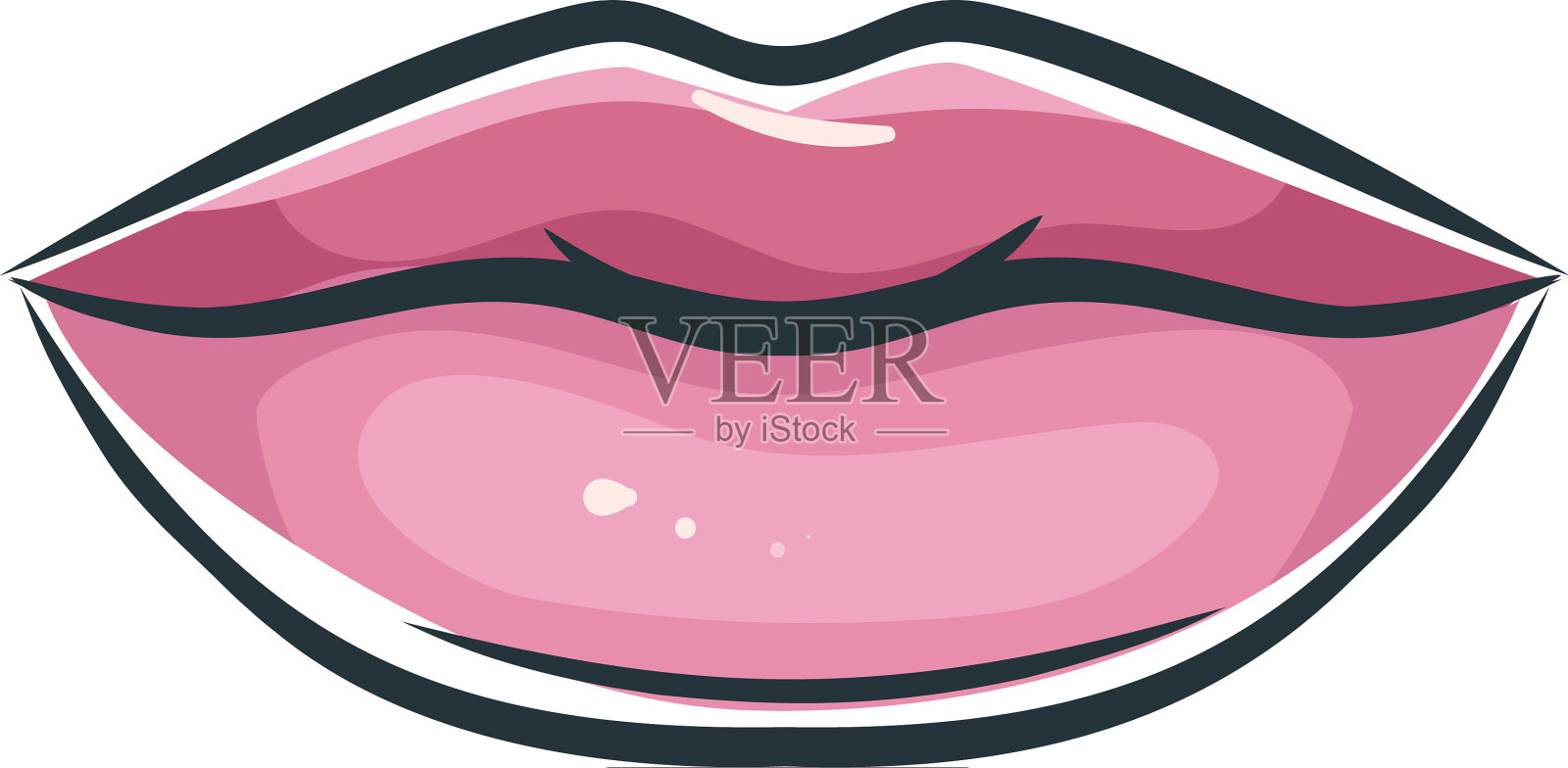 嘴唇或嘴的图标设计元素图片