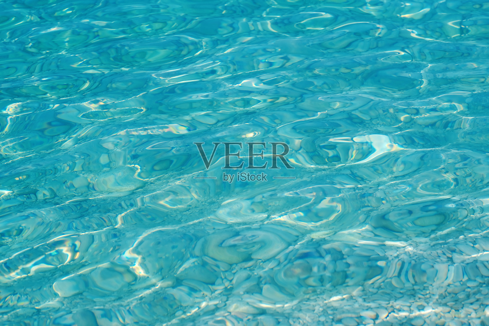 闪亮的蓝色水波纹的背景照片摄影图片