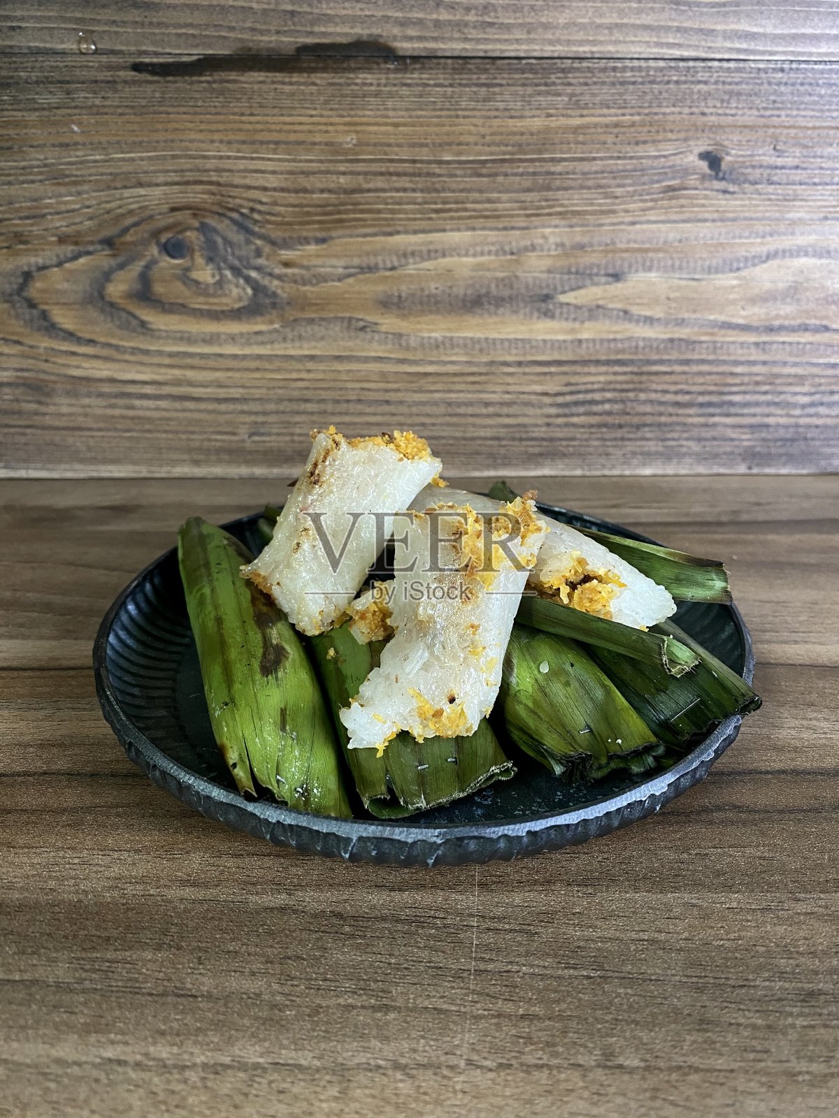 烤Pulut照片摄影图片