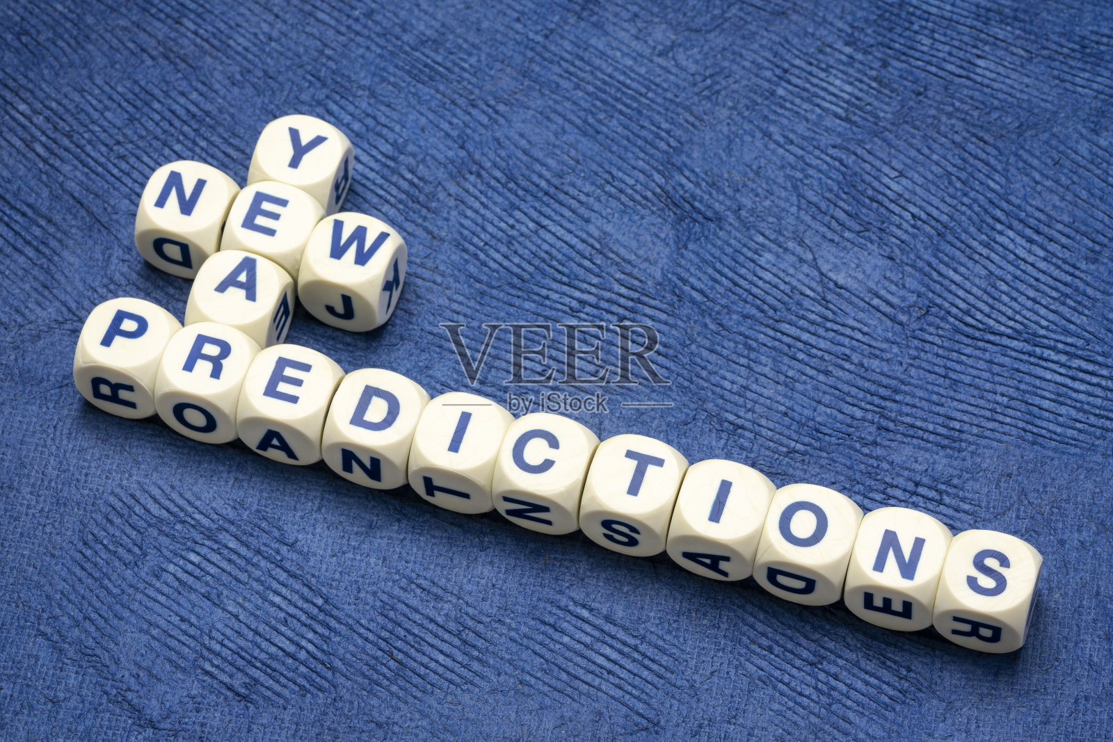 新年预测纵横填字游戏照片摄影图片