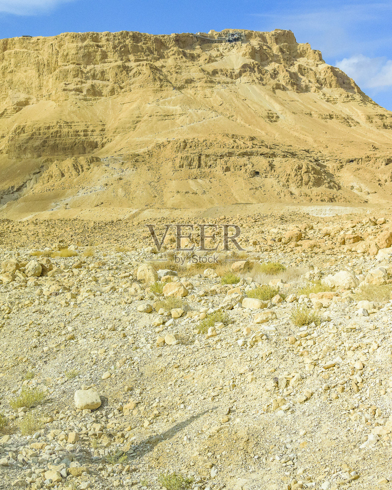 马萨达国家公园，犹太地区，以色列照片摄影图片