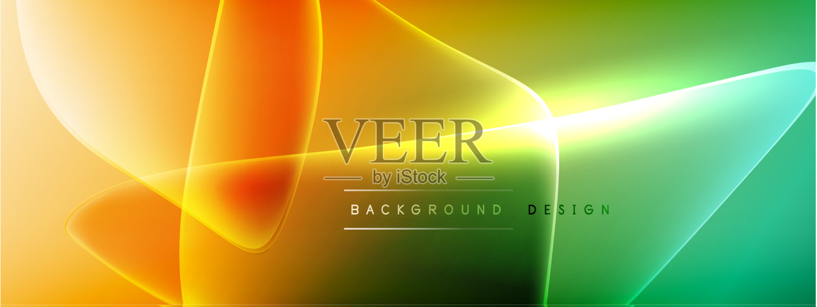 摘要背景-液体气泡的形状插画图片素材