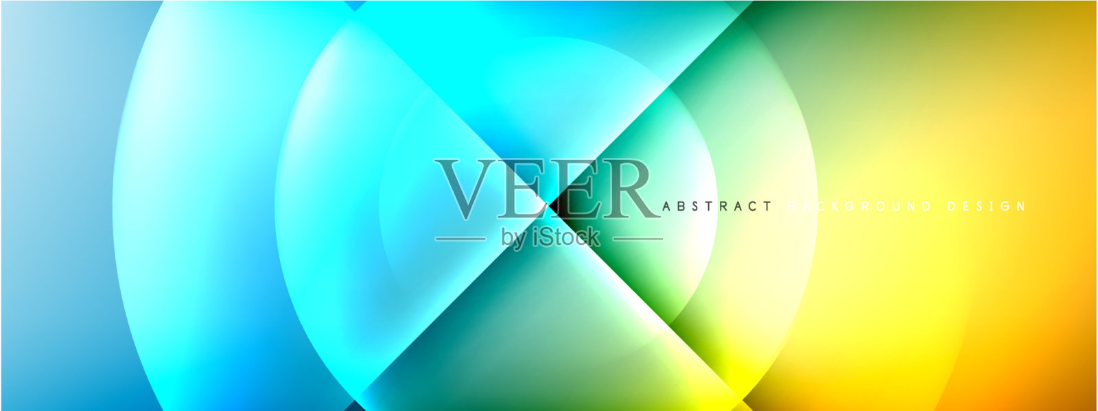 抽象背景-圆和十字上插画图片素材