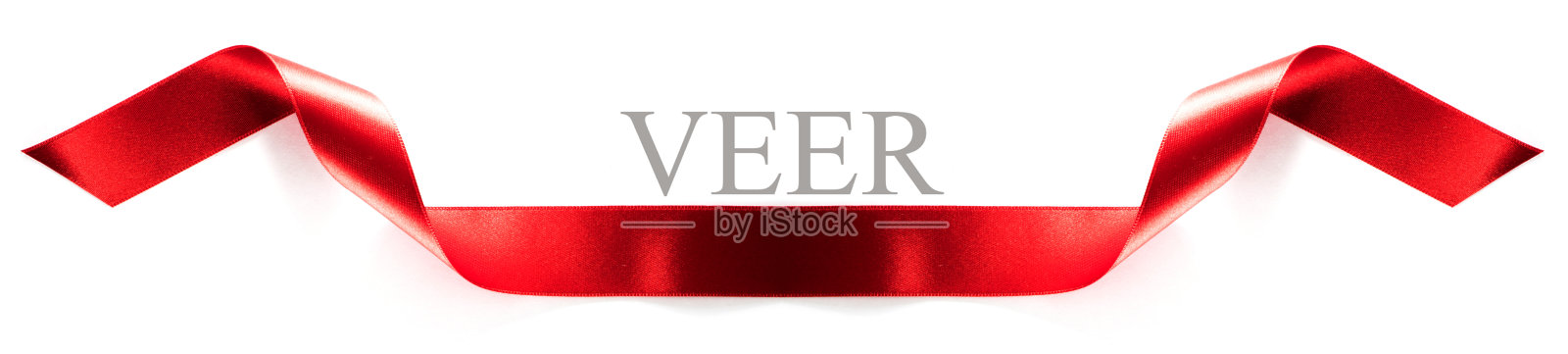 白色缎带上的缎带横幅照片摄影图片