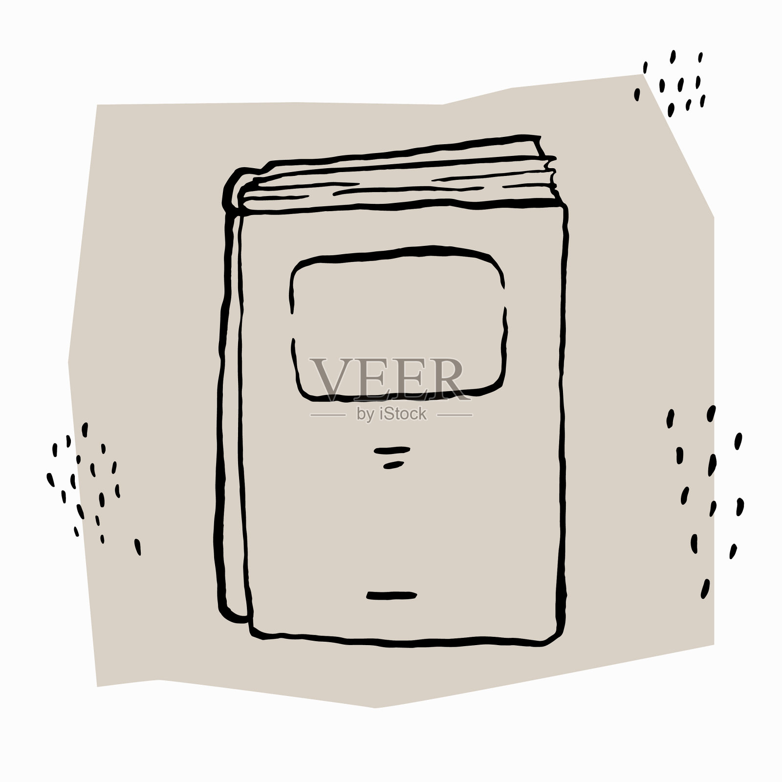 书黑白素描插画图片素材