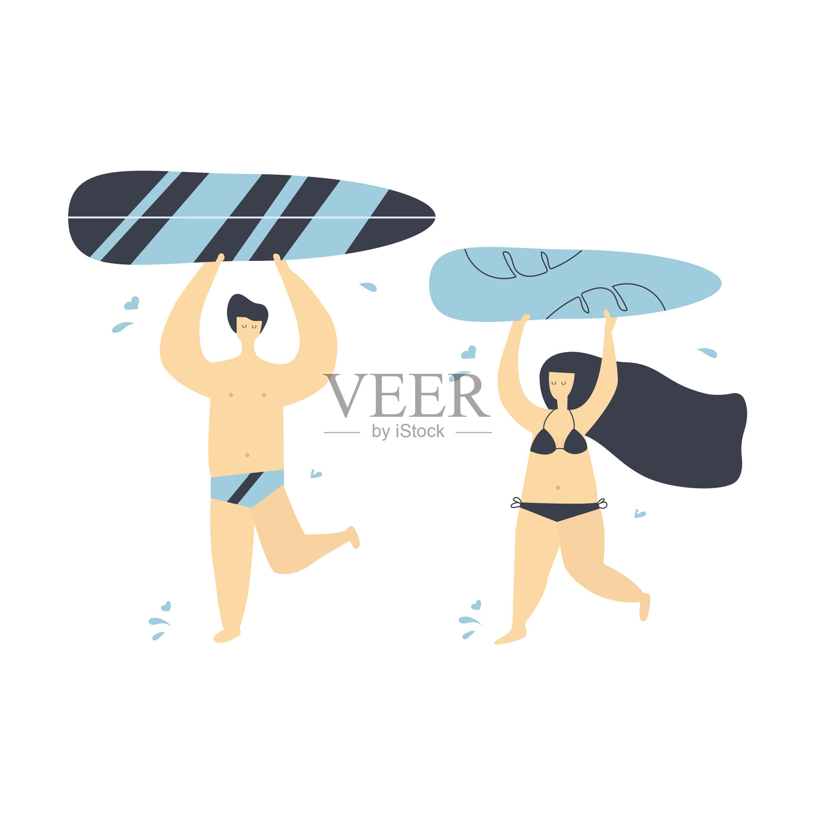 冲浪者设计元素图片