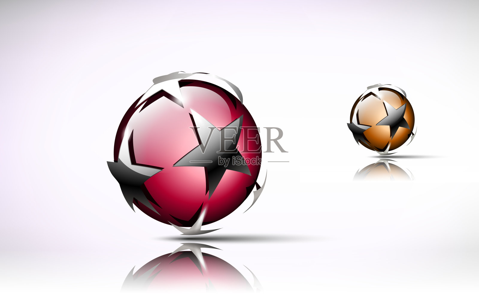 抽象的3 d logo。插画图片素材