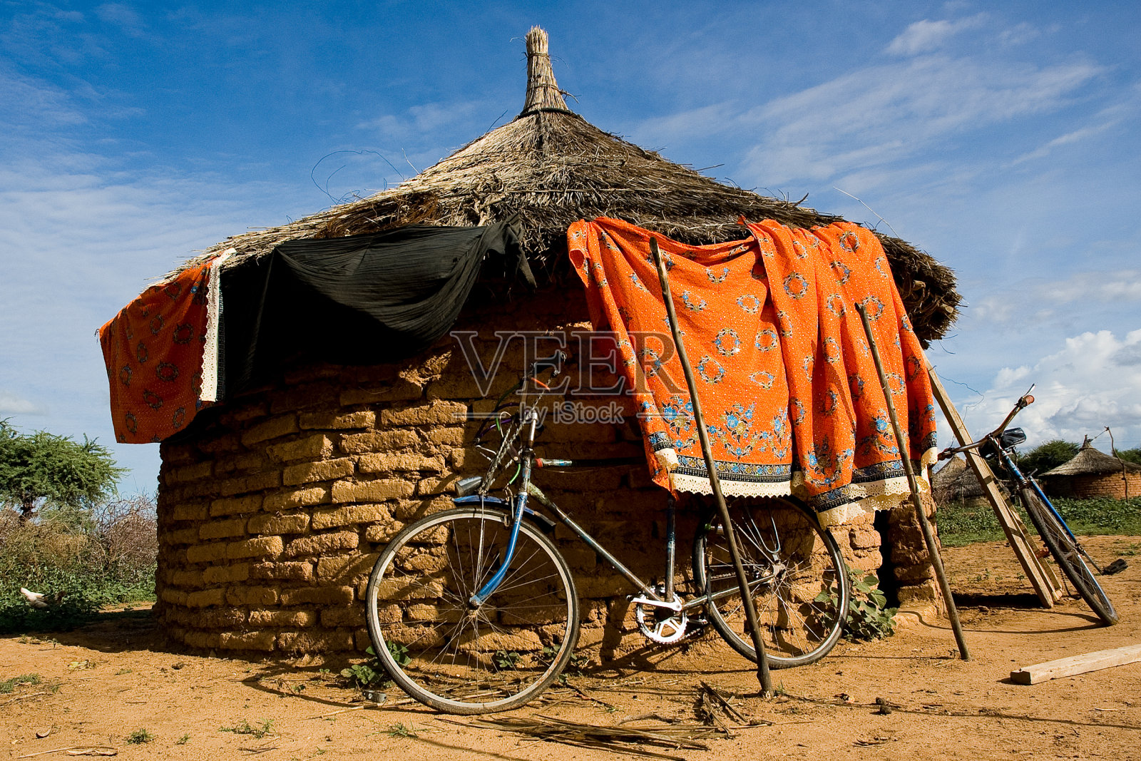萨赫勒地区的房子照片摄影图片