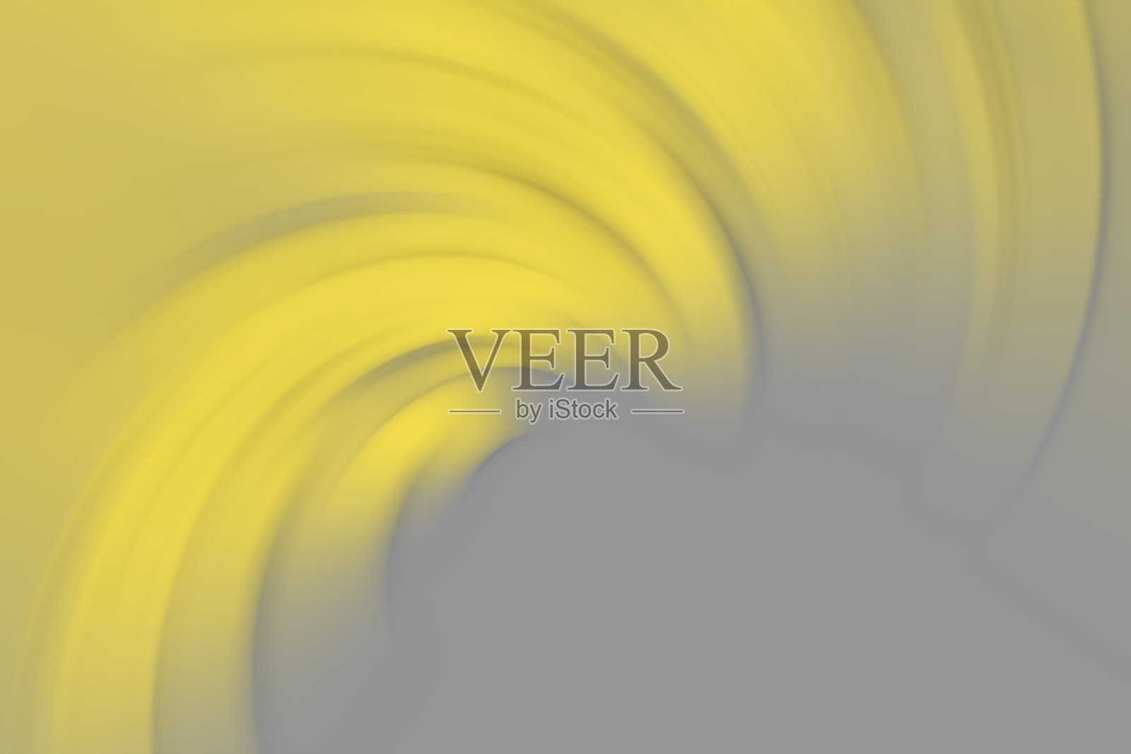 模糊抽象渐变黄色照明，最终灰色波浪背景。2021年色彩趋势插画图片素材