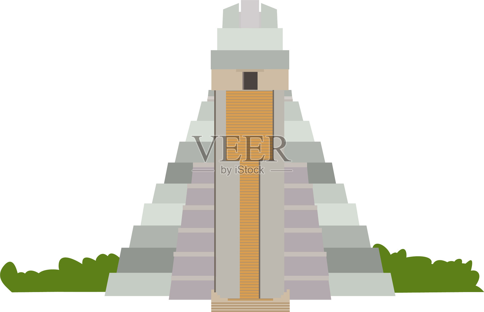 建筑建筑以金字塔-神庙为主设计元素图片