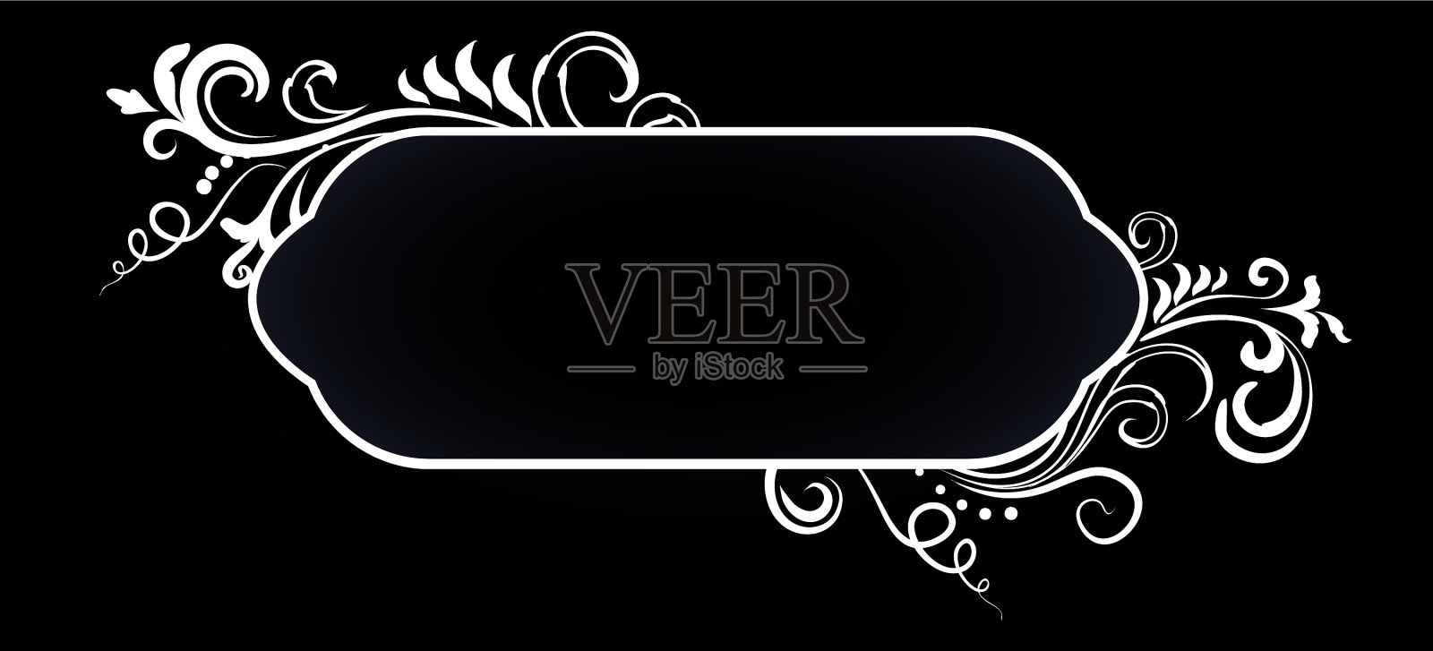 装饰性涂鸦花框插画图片素材