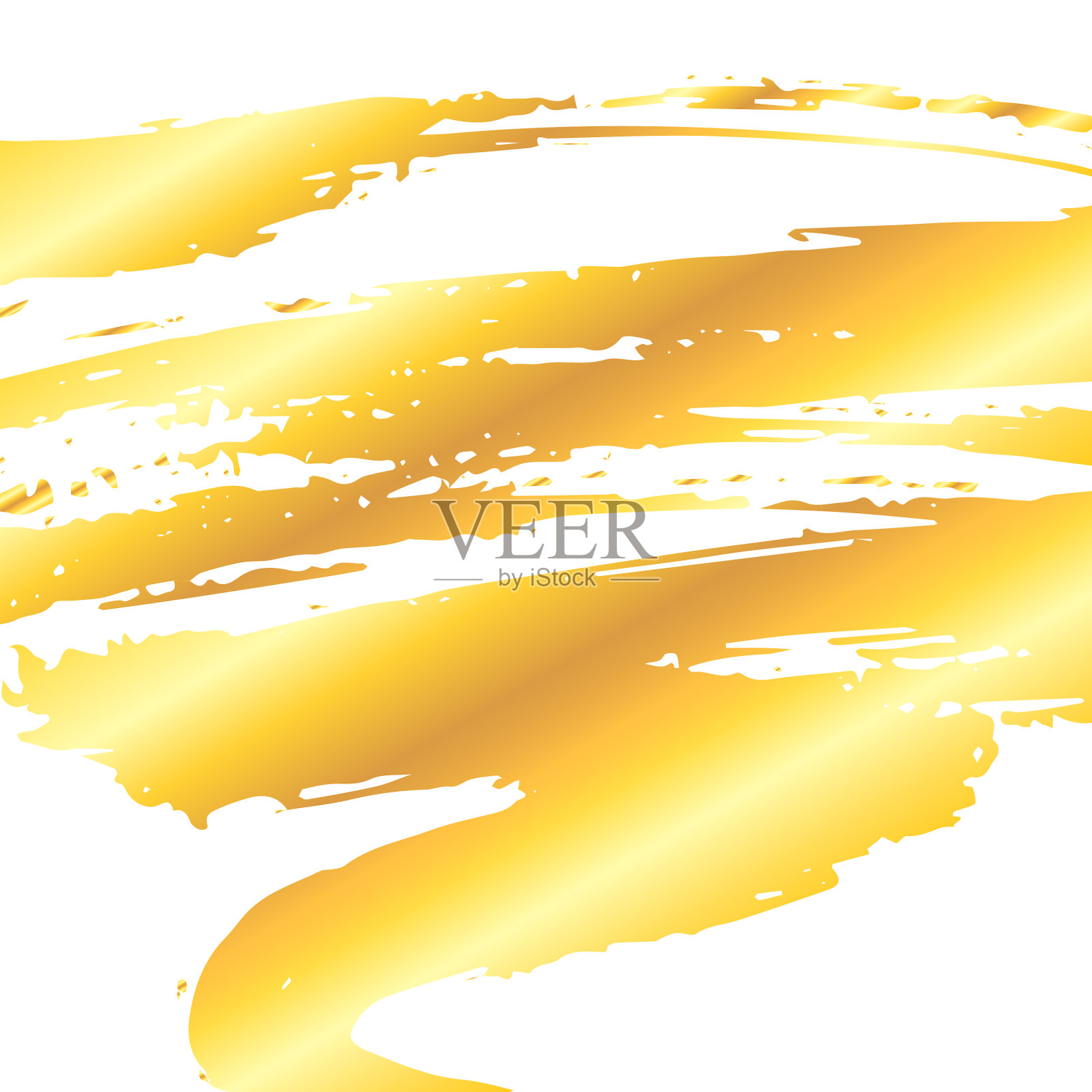 艺术的金色油漆笔触背景插画图片素材