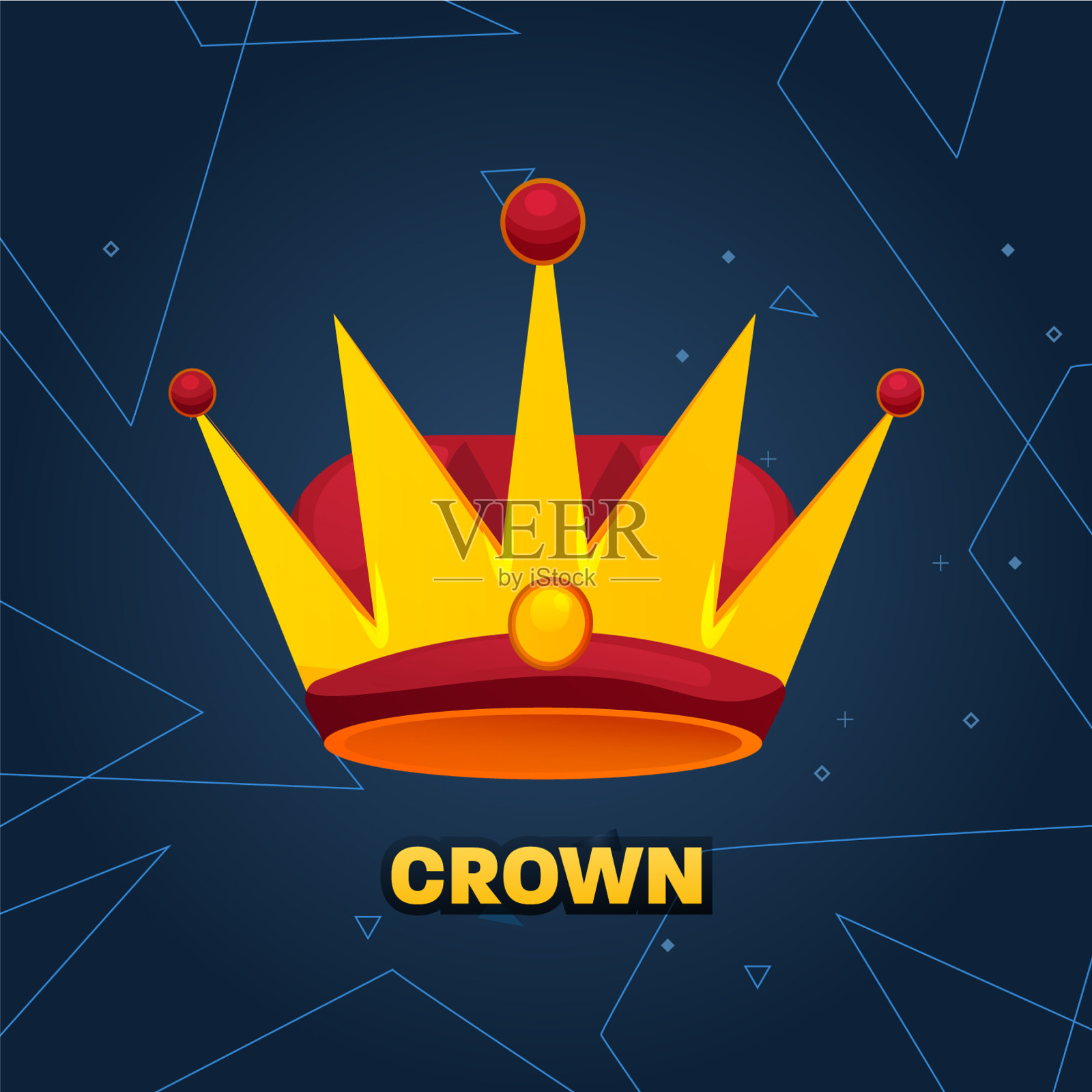 金冠奖授予获奖者领导能力插画图片素材