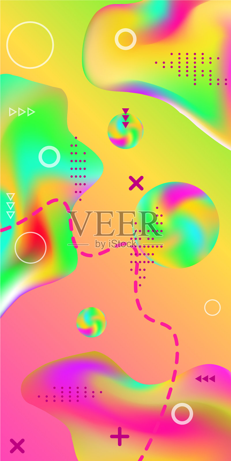 抽象的封面插画图片素材