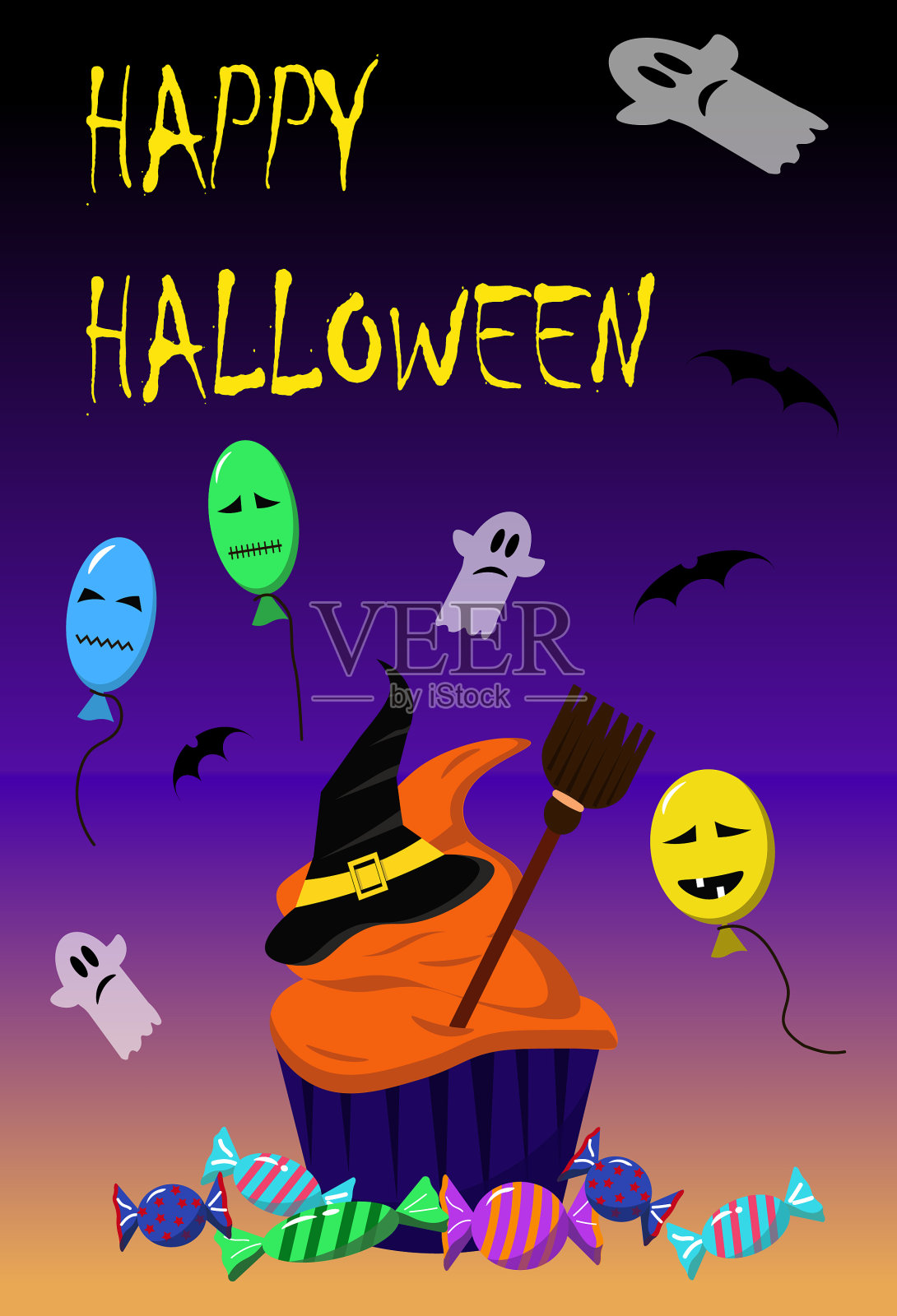 万圣节快乐传单模板设计模板素材