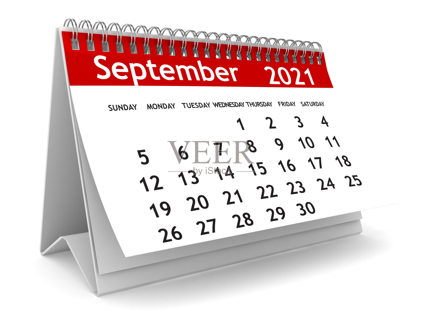 2021年9月日历照片摄影图片