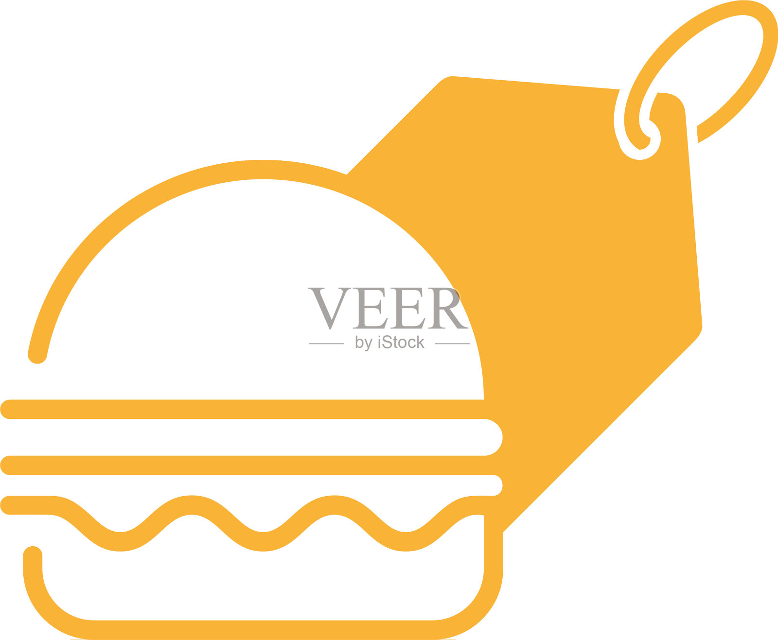 购买汉堡标识设计模板汉堡面包店设计元素图片