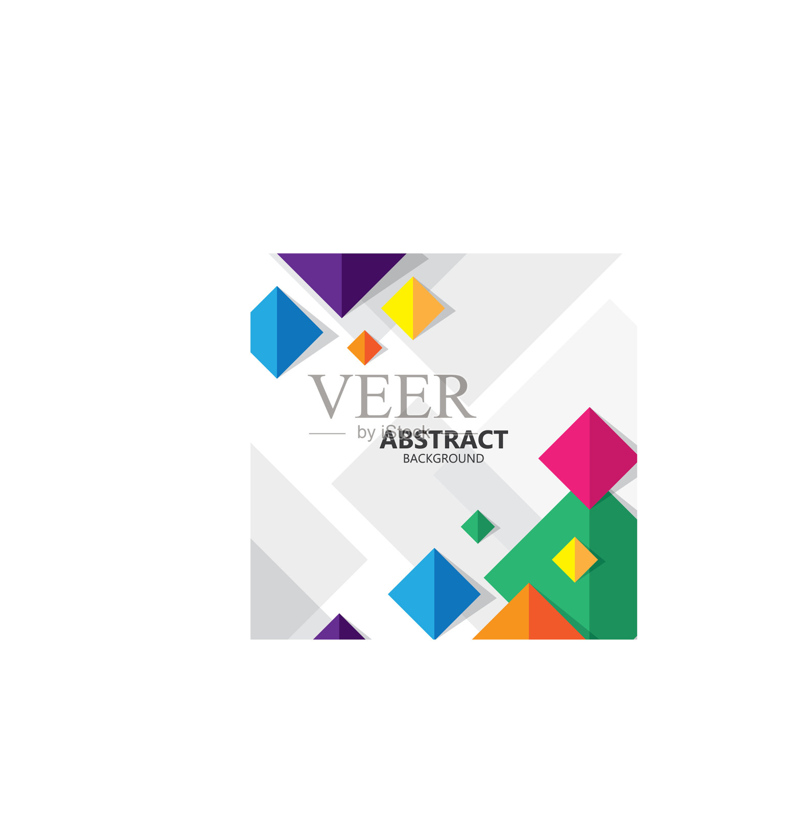 抽象正方形彩色几何背景插画图片素材