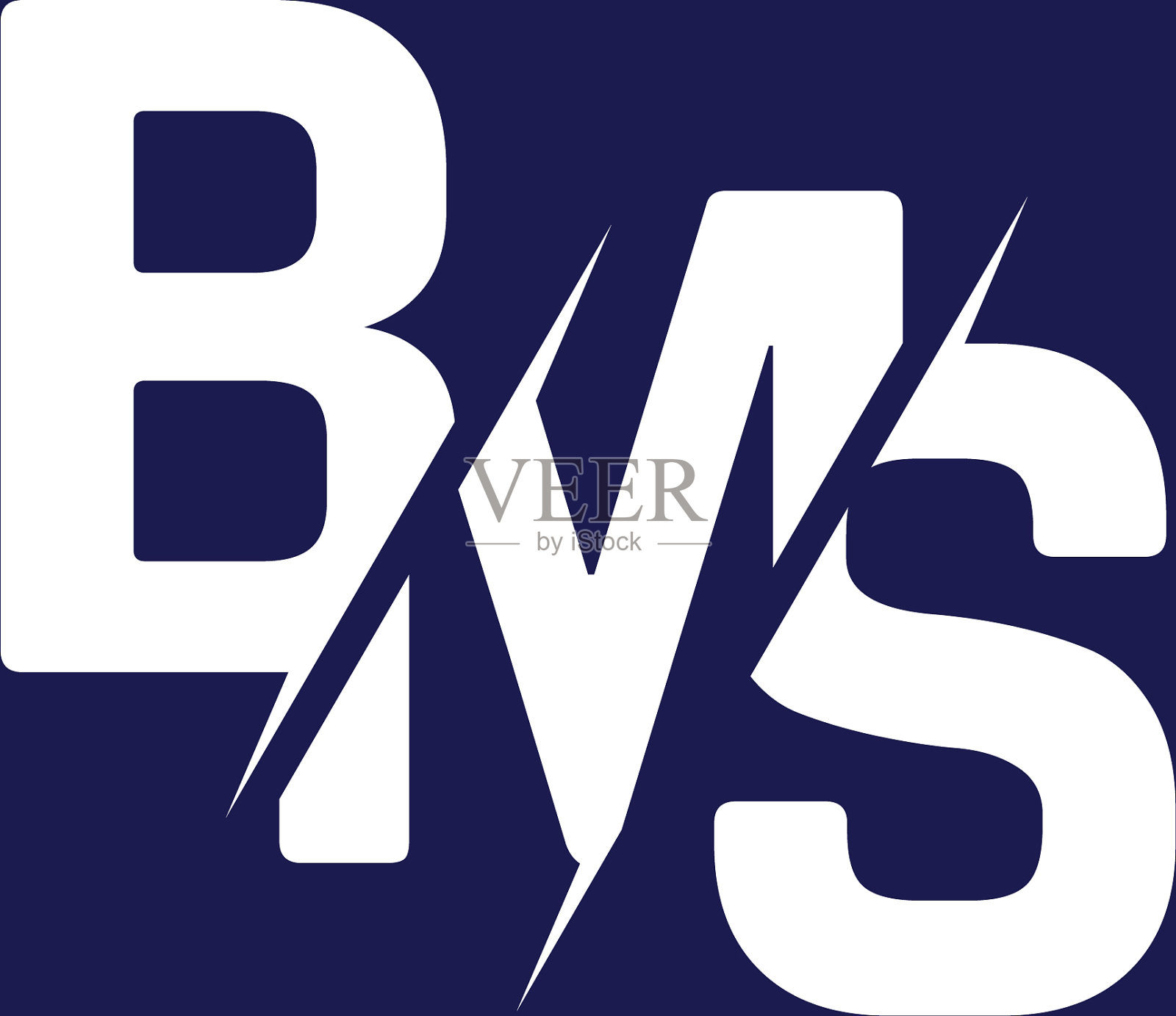 BMS徽标的首字母设计插画图片素材