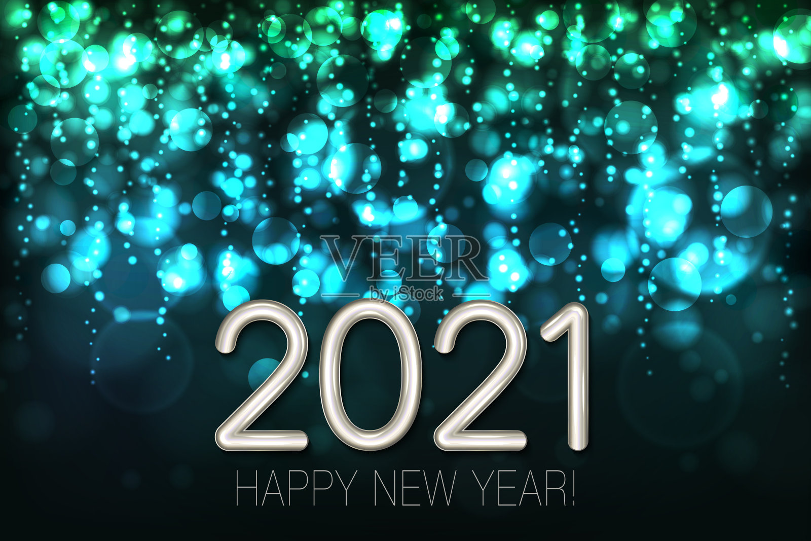 2021年新年问候背景横幅插画图片素材