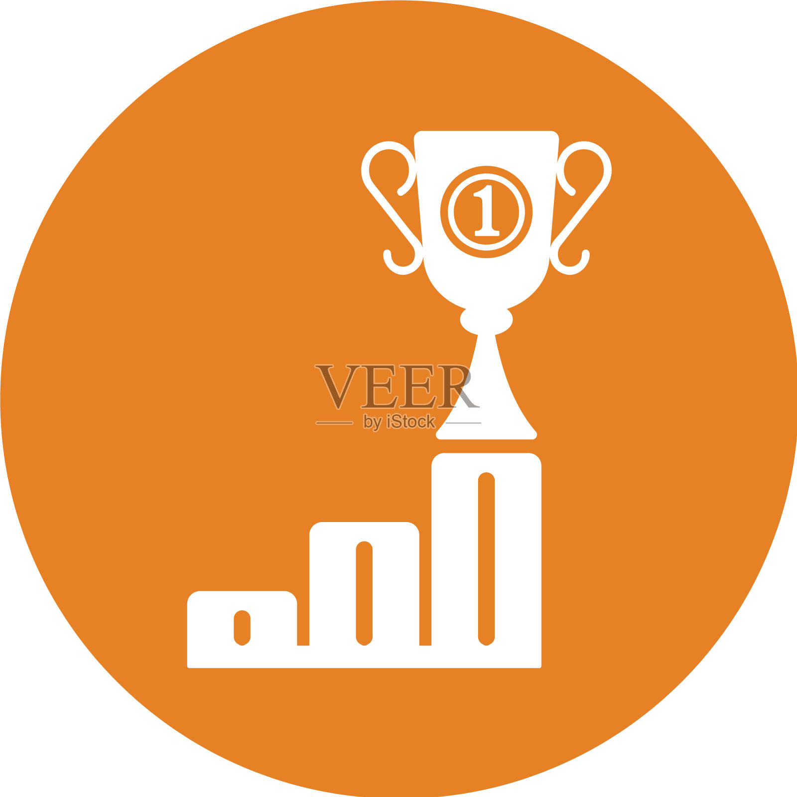 成就奖奖杯图标插画图片素材