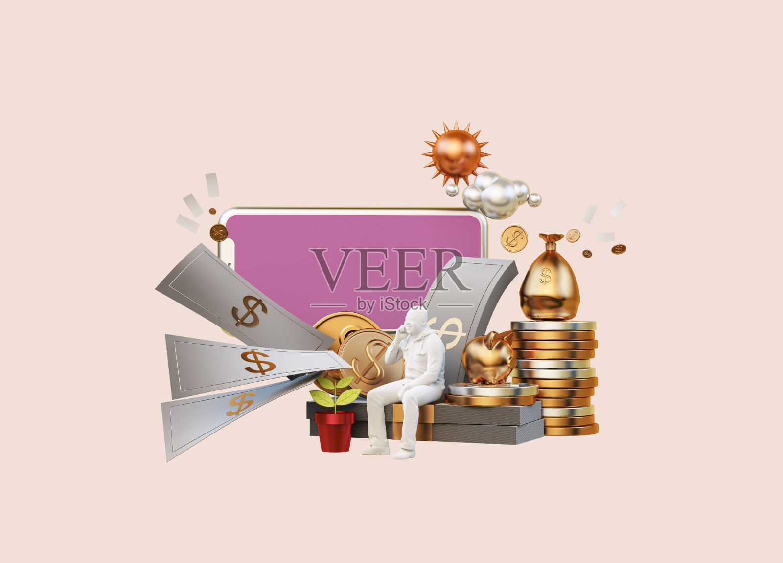 3D渲染显示布局商业职业财务照片摄影图片