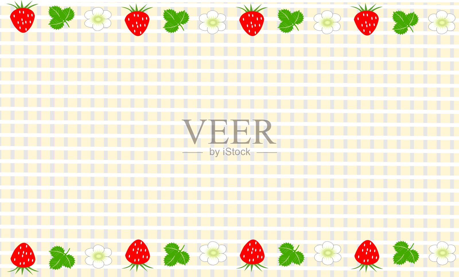 草莓色背景材料检查黄色插画图片素材