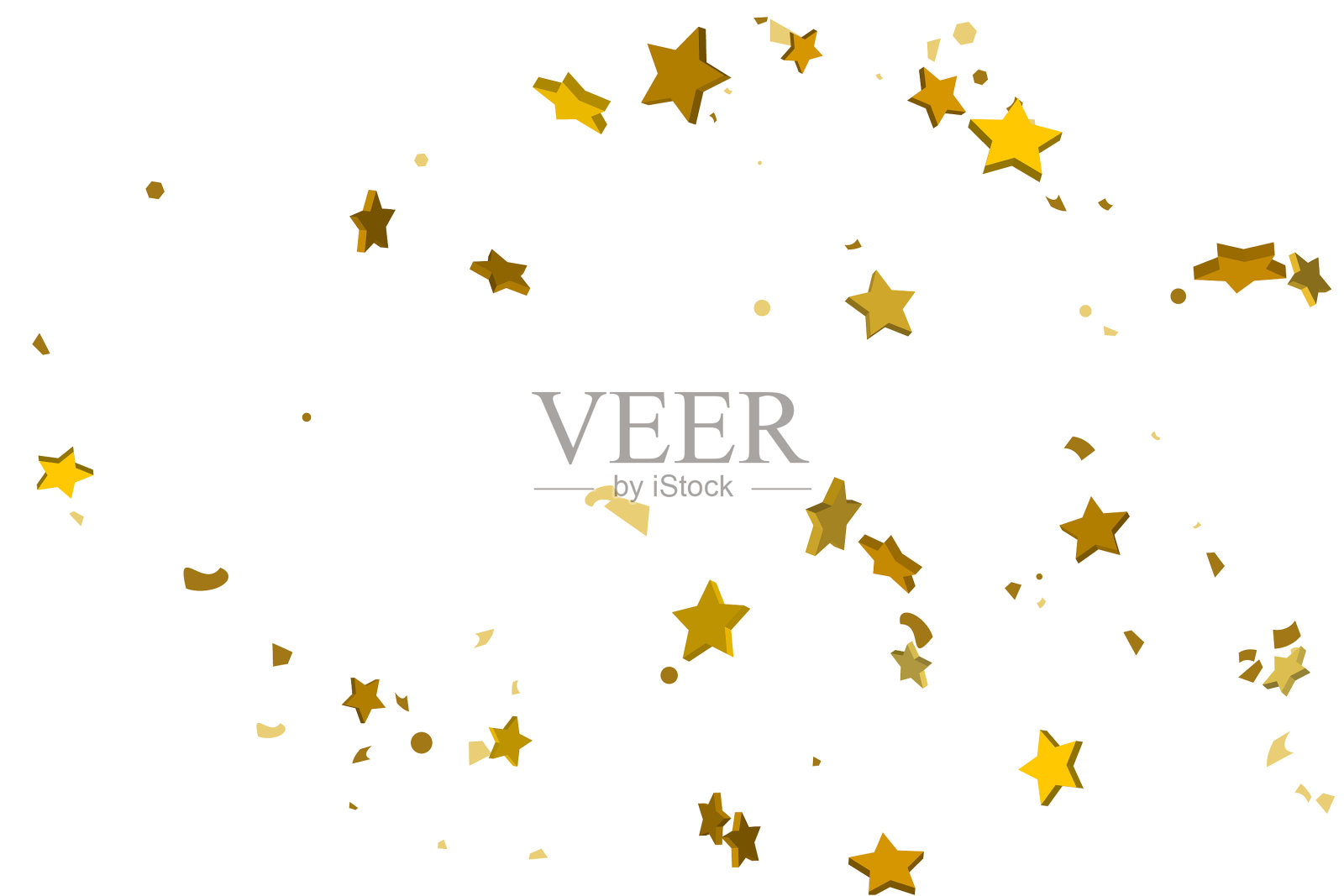 金色的闪光插画图片素材