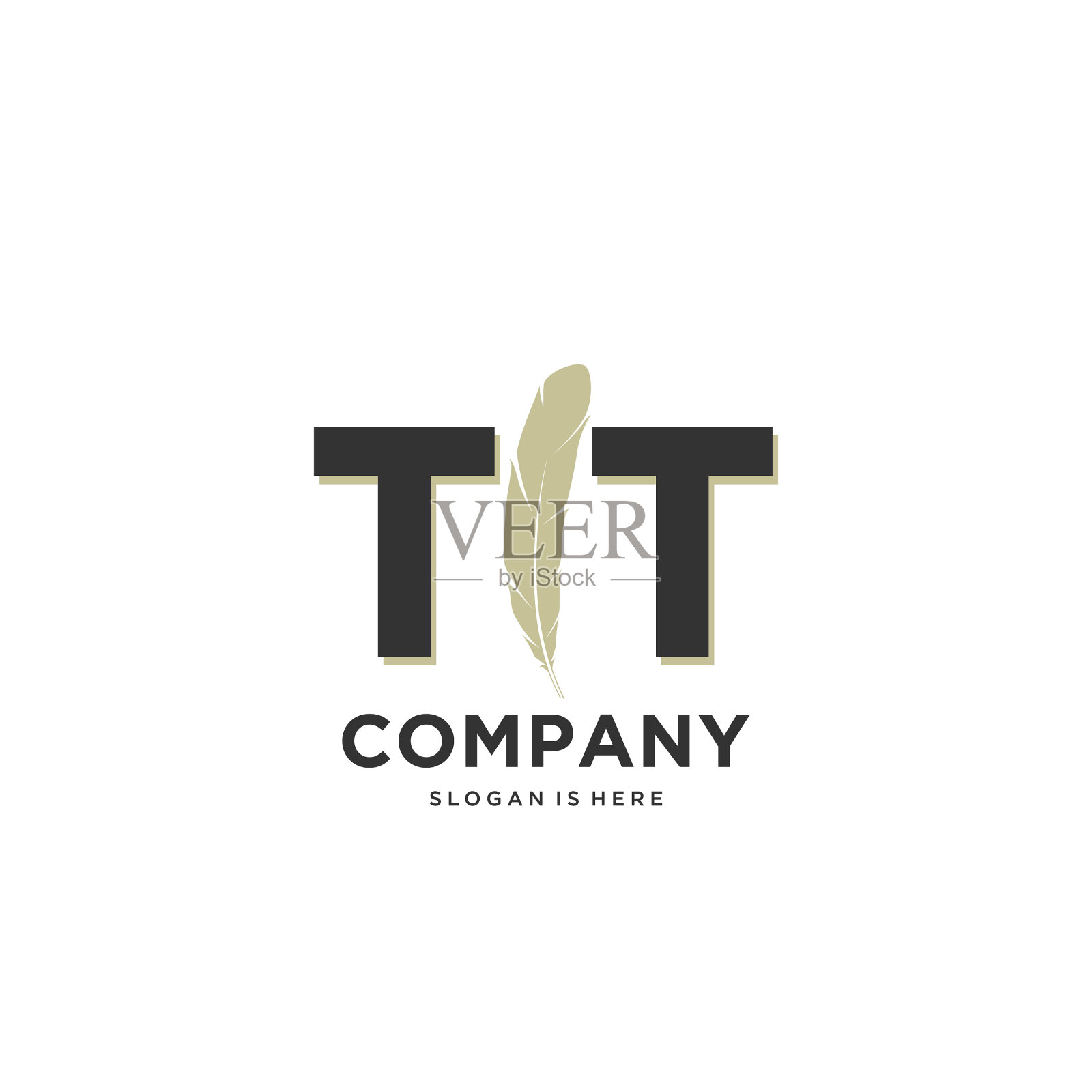 首字母tt独特，有吸引力，有创意插画图片素材