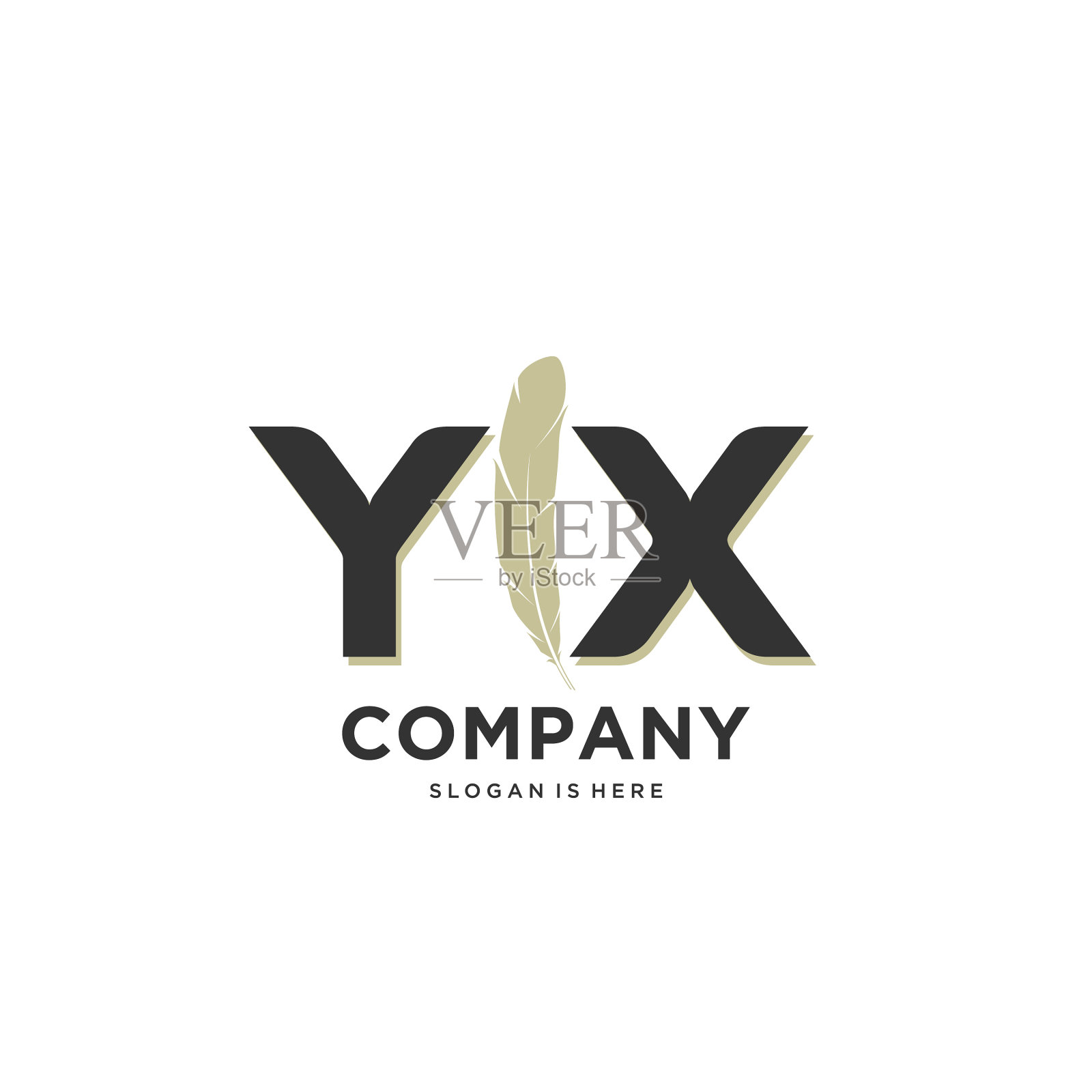 首字母独特迷人，创意现代插画图片素材