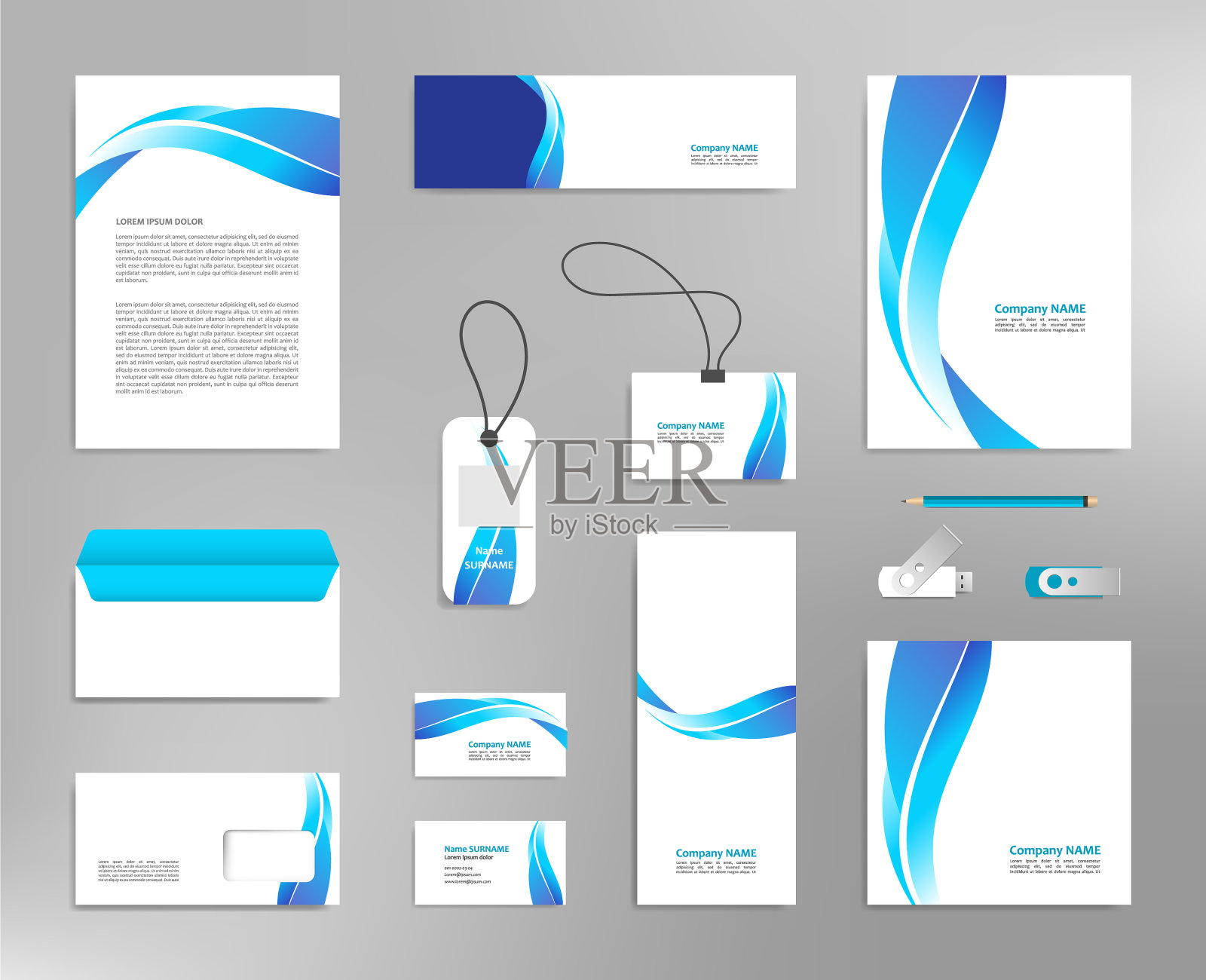 企业形象设计模板插画图片素材