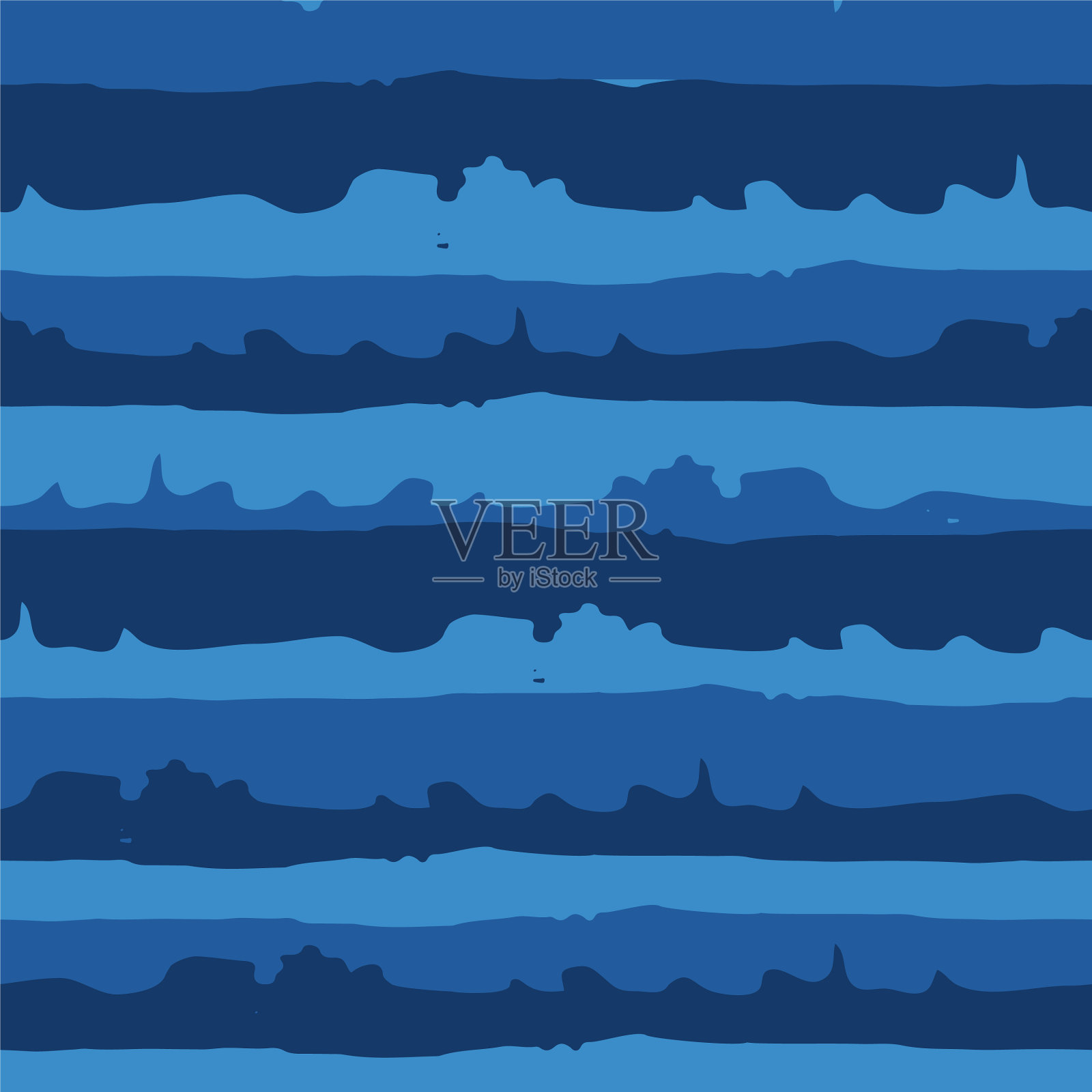 波浪条纹无缝图案背景插画图片素材