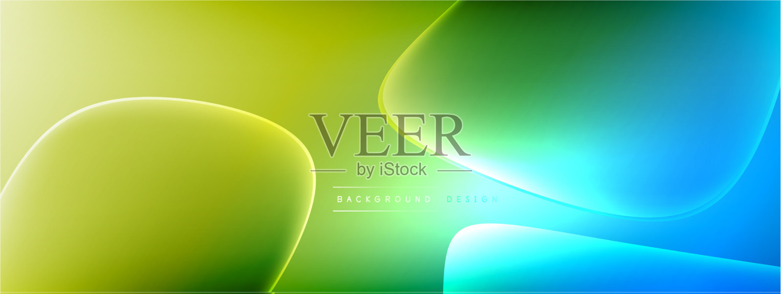 摘要背景-液体气泡的形状插画图片素材