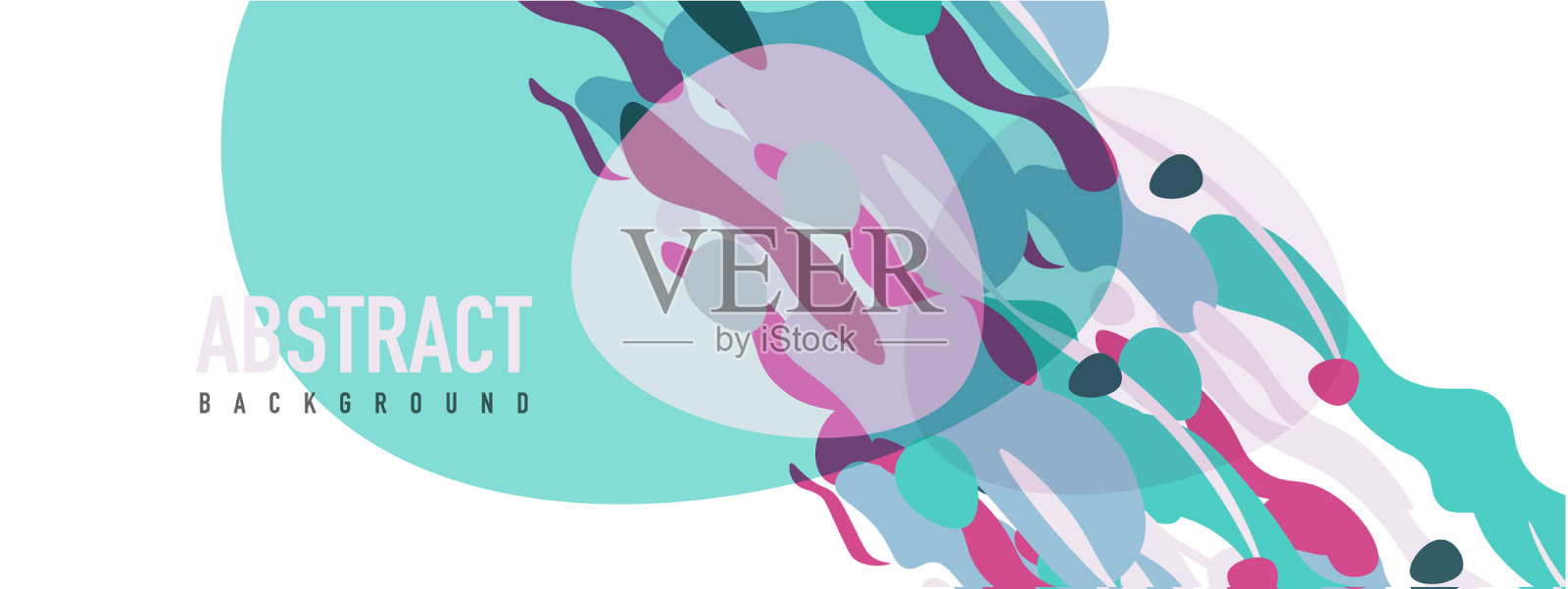 时尚的液体风格塑造抽象设计插画图片素材