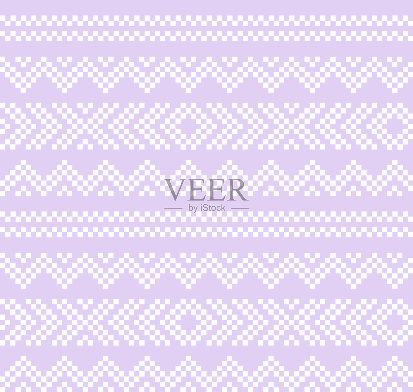 紫色圣诞集市岛无缝图案插画图片素材