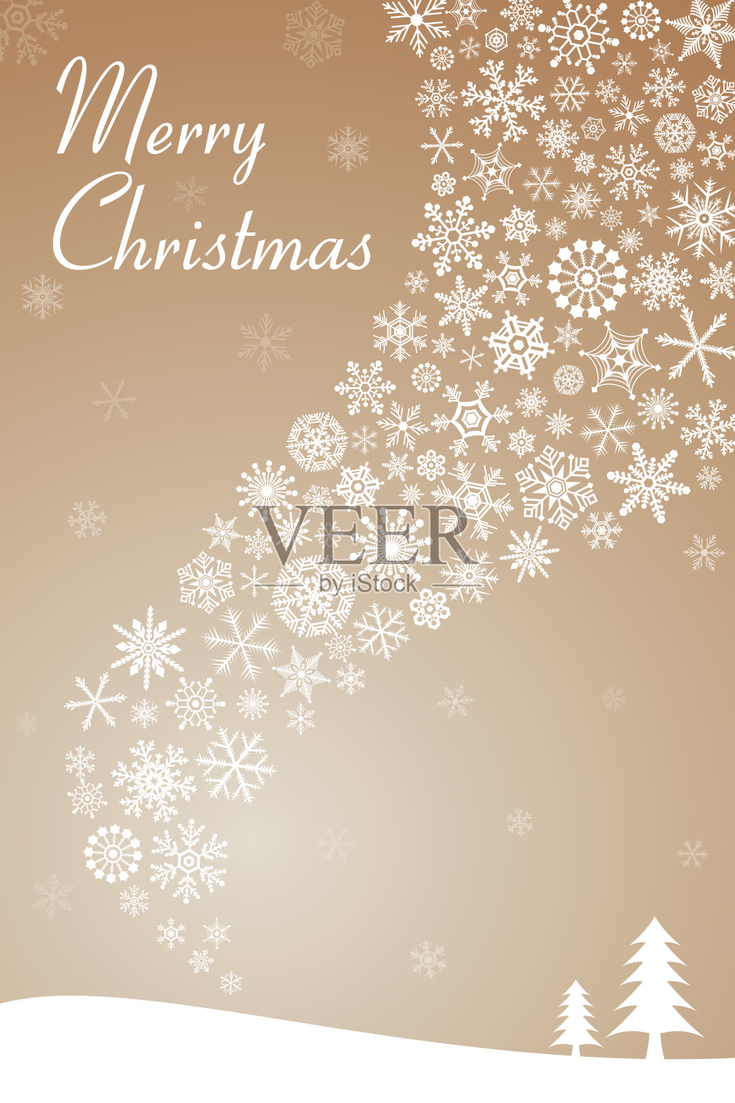 圣诞贺卡插画图片素材