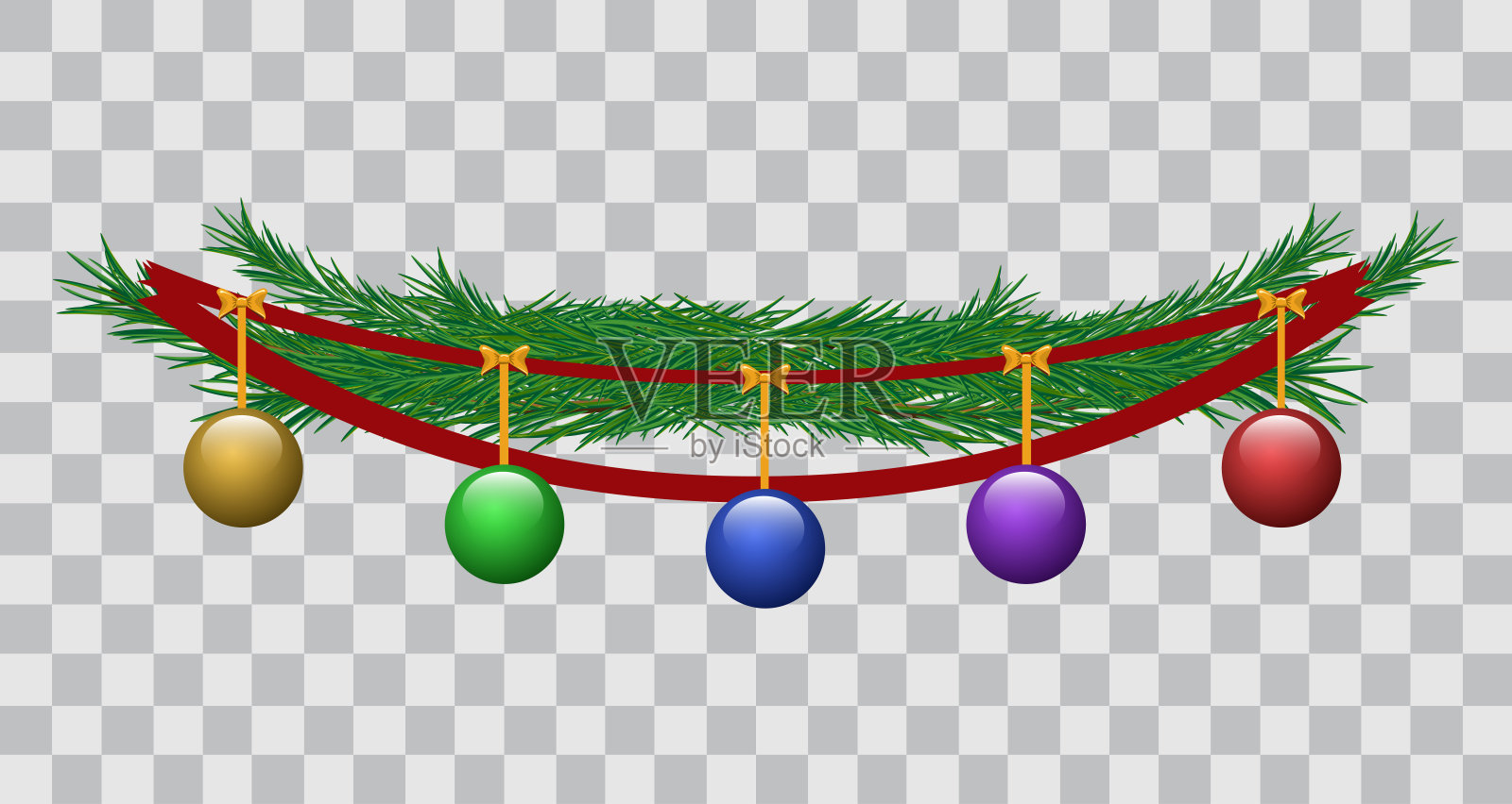 圣诞快乐和新年快乐庆祝矢量设计的背景和横幅。插画图片素材