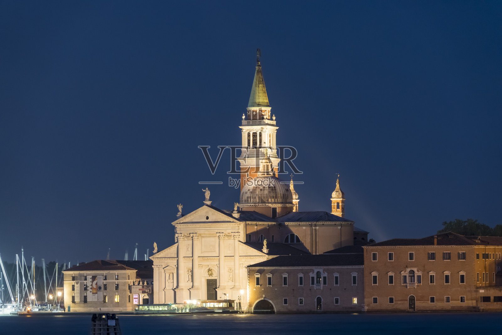 威尼斯的夜晚照片摄影图片