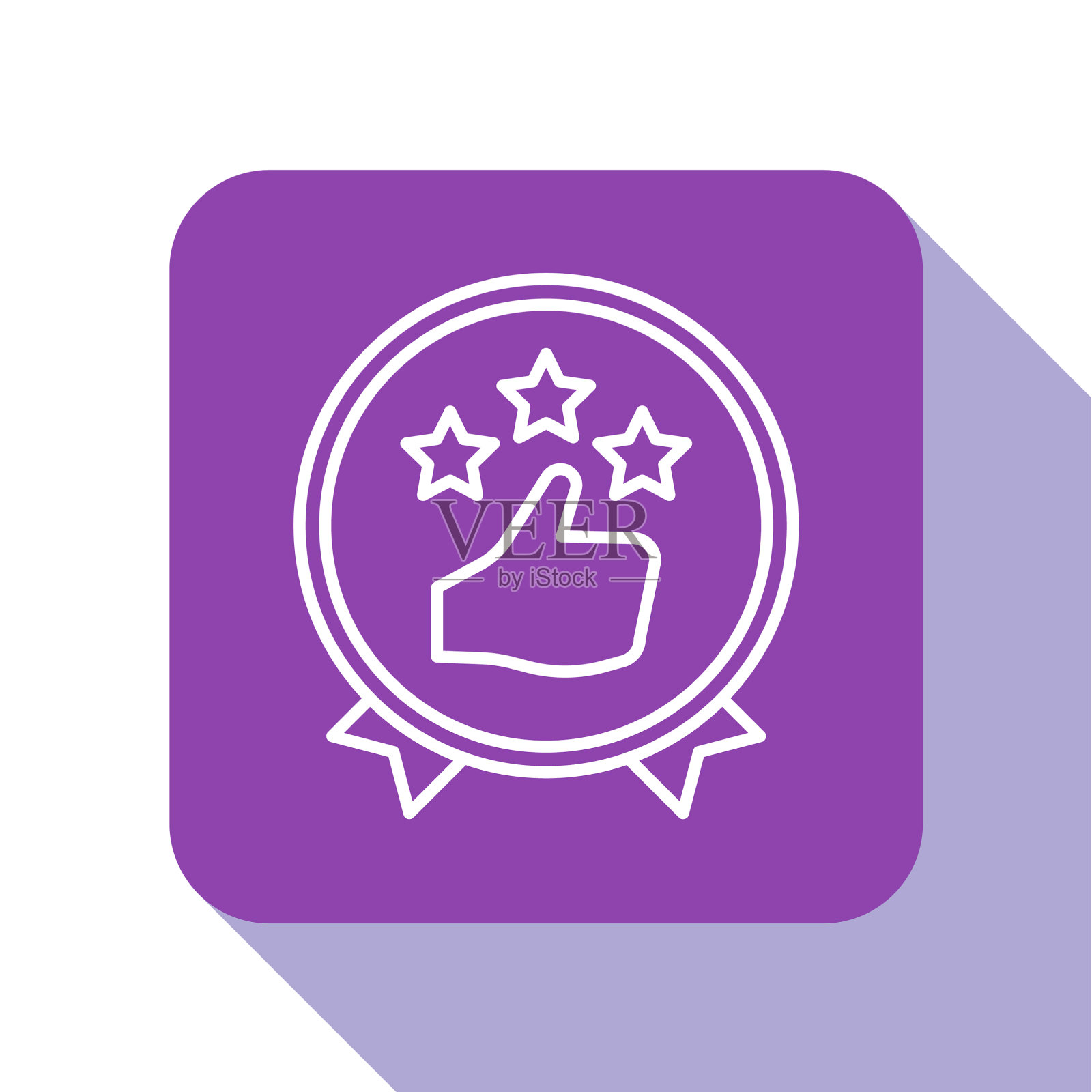 白线消费者或客户产品评级插画图片素材