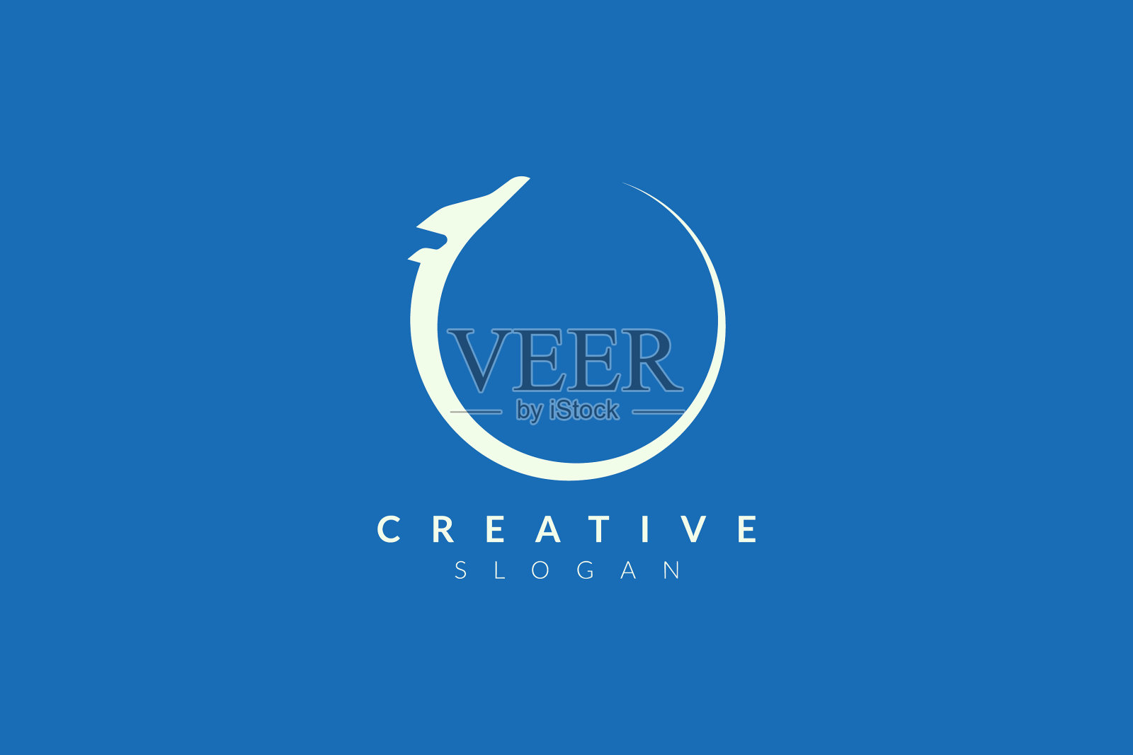 平面形状设计极简和简单的标志插画图片素材