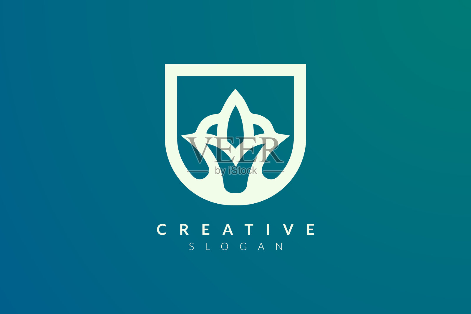 为spa设计抽象的花和叶标志插画图片素材