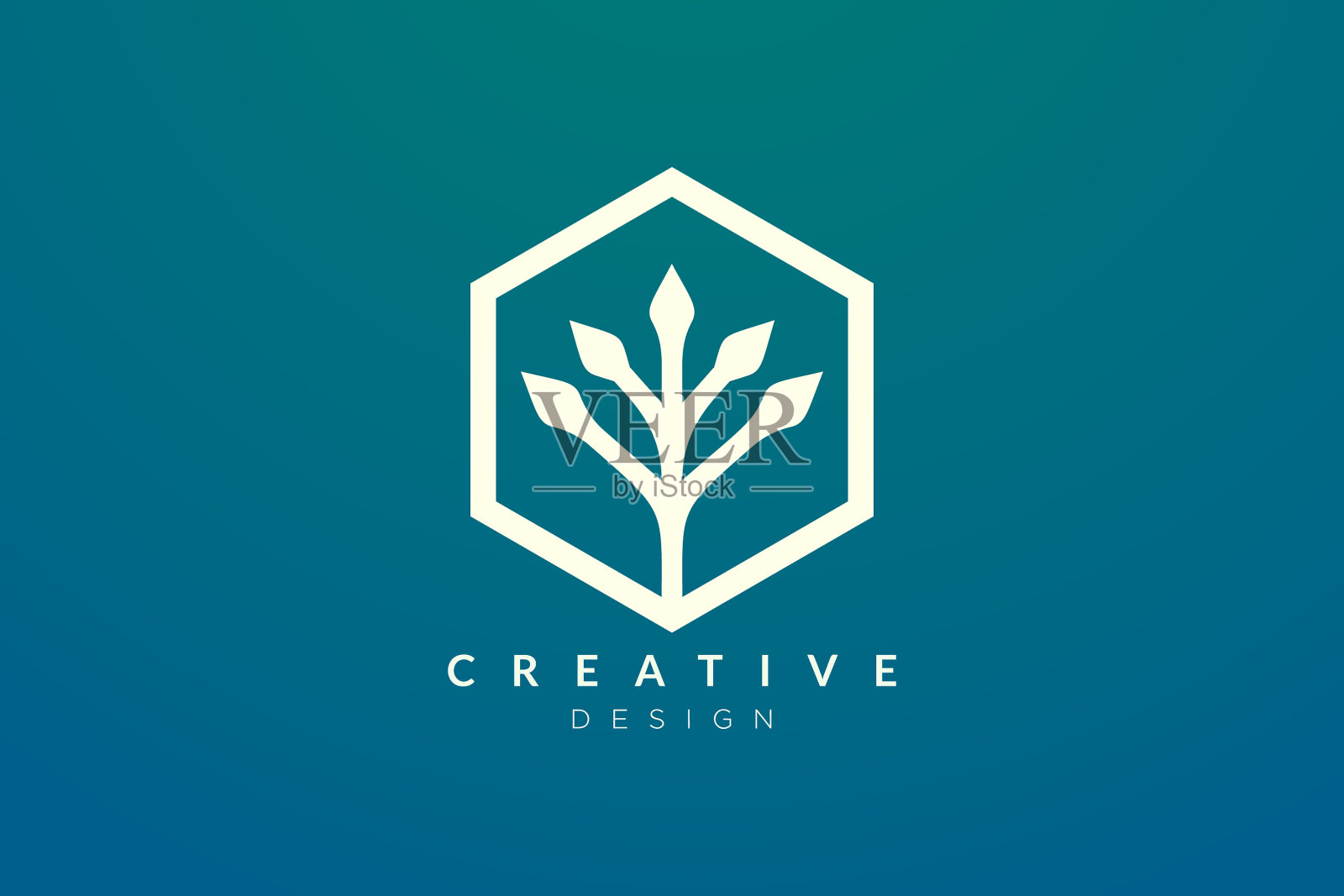 概念植物设计是做成的插画图片素材