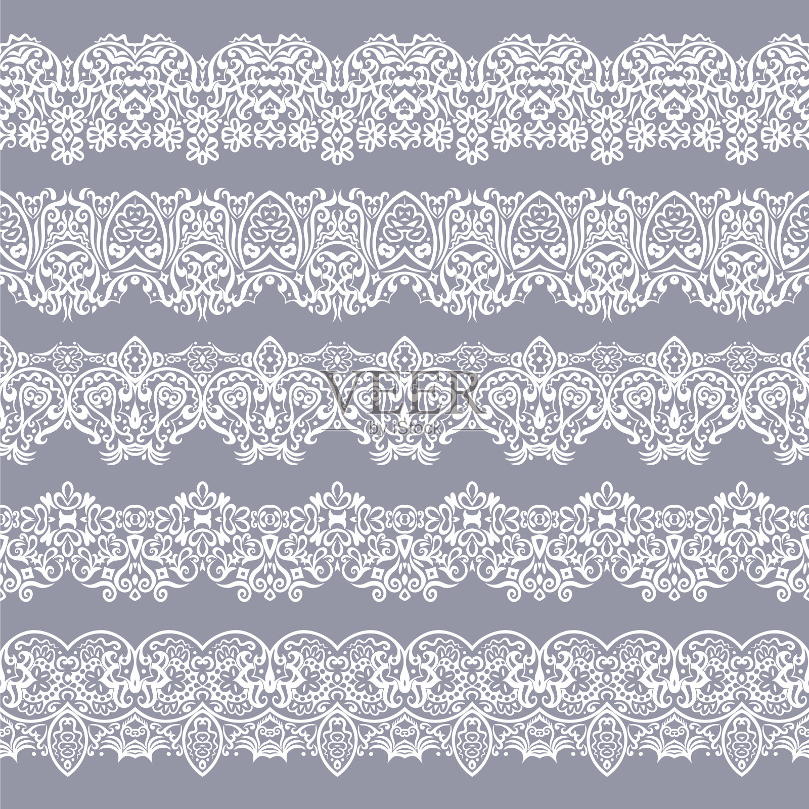 抽象民族自然无缝线条艺术条纹插画图片素材