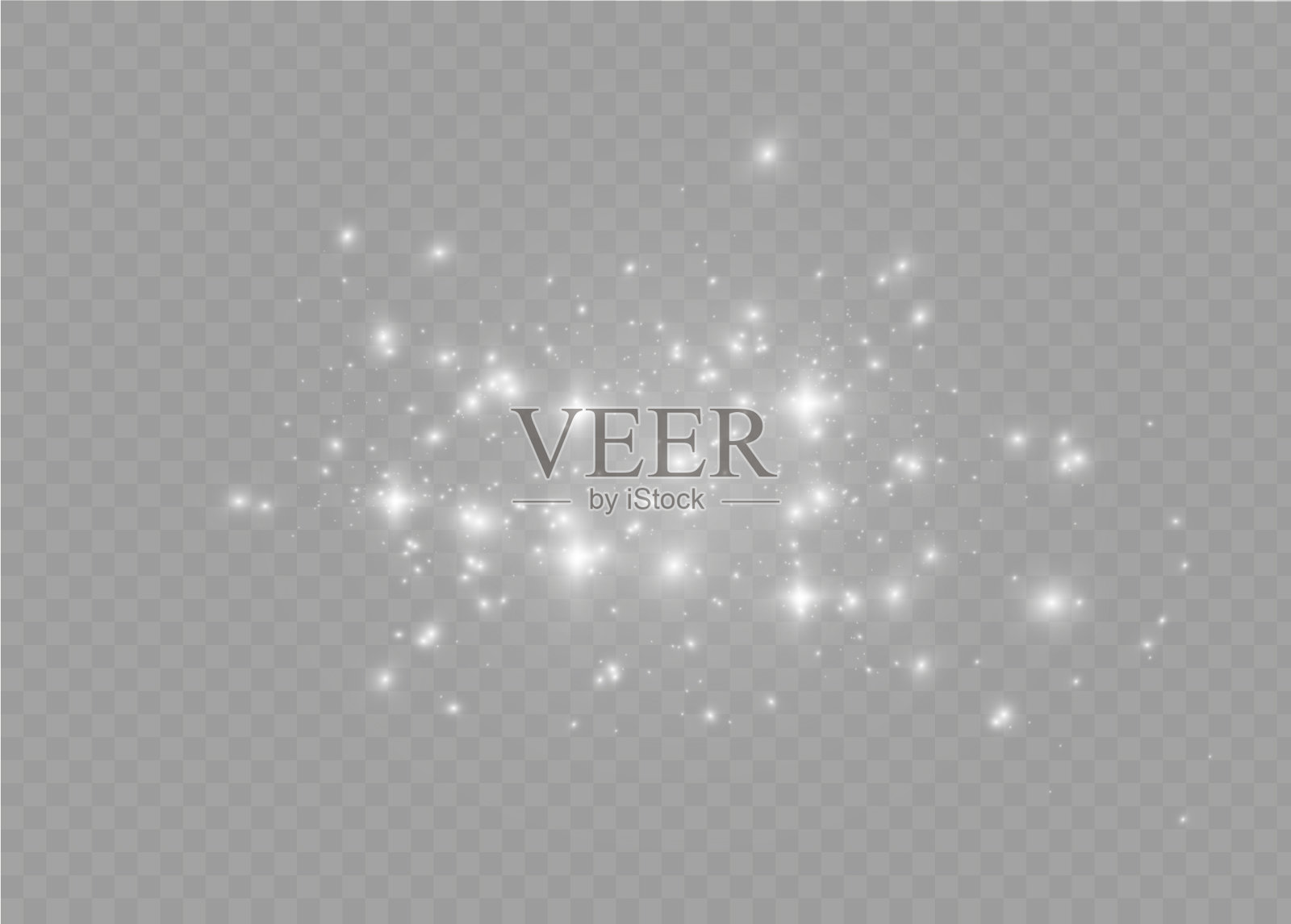 白色的灰尘火花插画图片素材